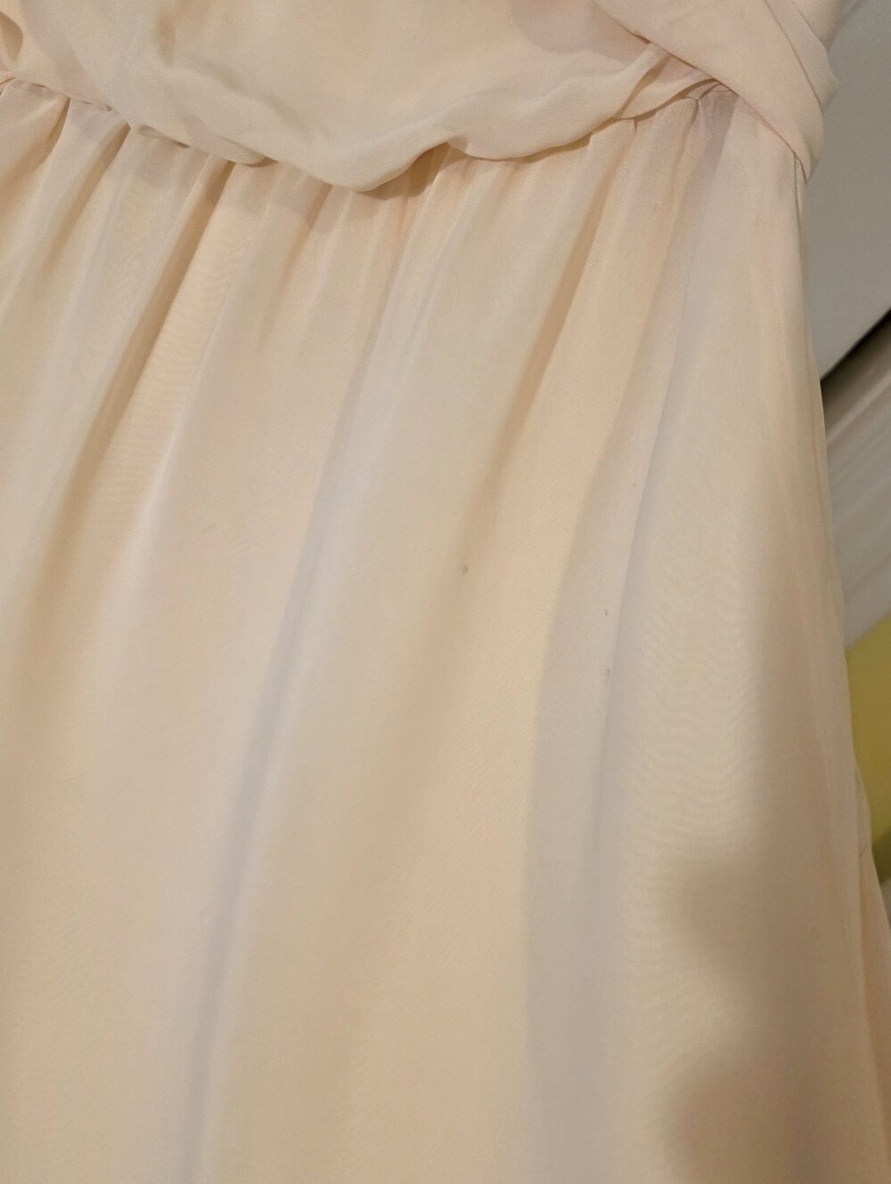 Adam Lippes One-Shoulder Peach Chiffon Midi Dress Size 2 NWT - Picture 11 of 13